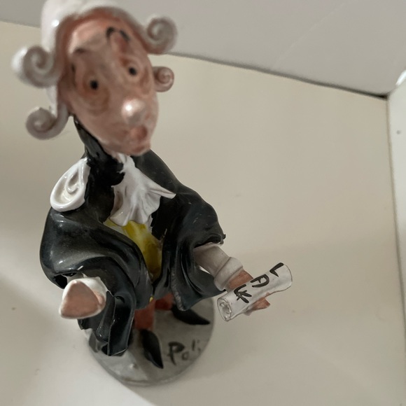 3 pieces lawyer Rare SCAT CERAMICA Figurine Poli Cesare -lawyer desk decoration - Picture 3 of 12